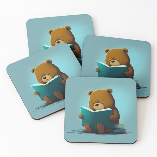 Item preview, The Bookish Bear designed and sold by Space Frog Art ⭐⭐⭐⭐⭐.