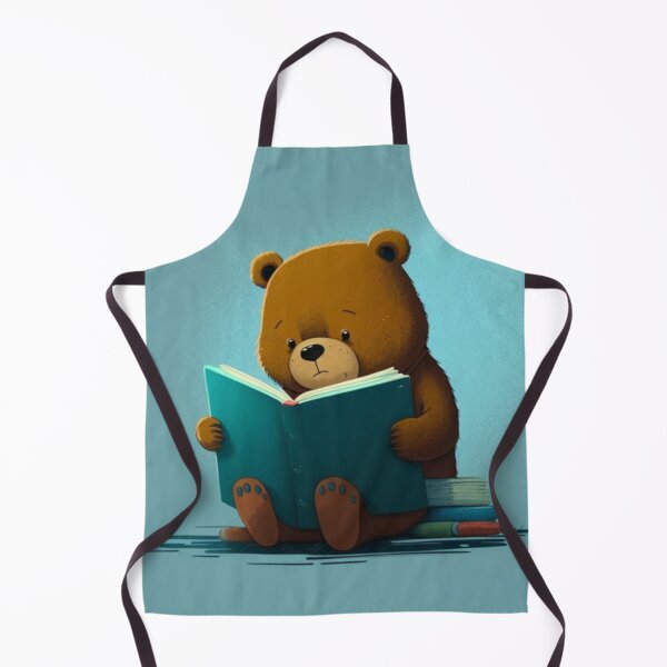 Item preview, The Bookish Bear designed and sold by Space Frog Art ⭐⭐⭐⭐⭐.