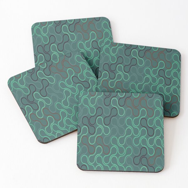 Item preview, Retro Geometric Abstract Bluish Green  designed and sold by hedru.