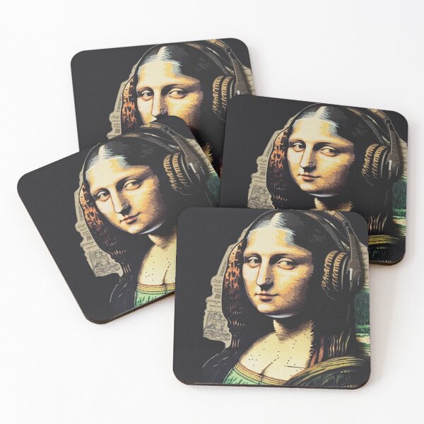 Item preview, Headphones Mona Lisa designed and sold by Fragpop.