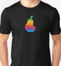 Pear Apple Parody Funny Retro Unisex T-Shirt