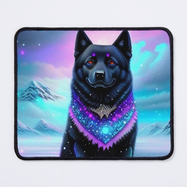 Item preview, Schipperke Shines Bright in the Snowy Glow designed and sold by Nocturne  Paws.