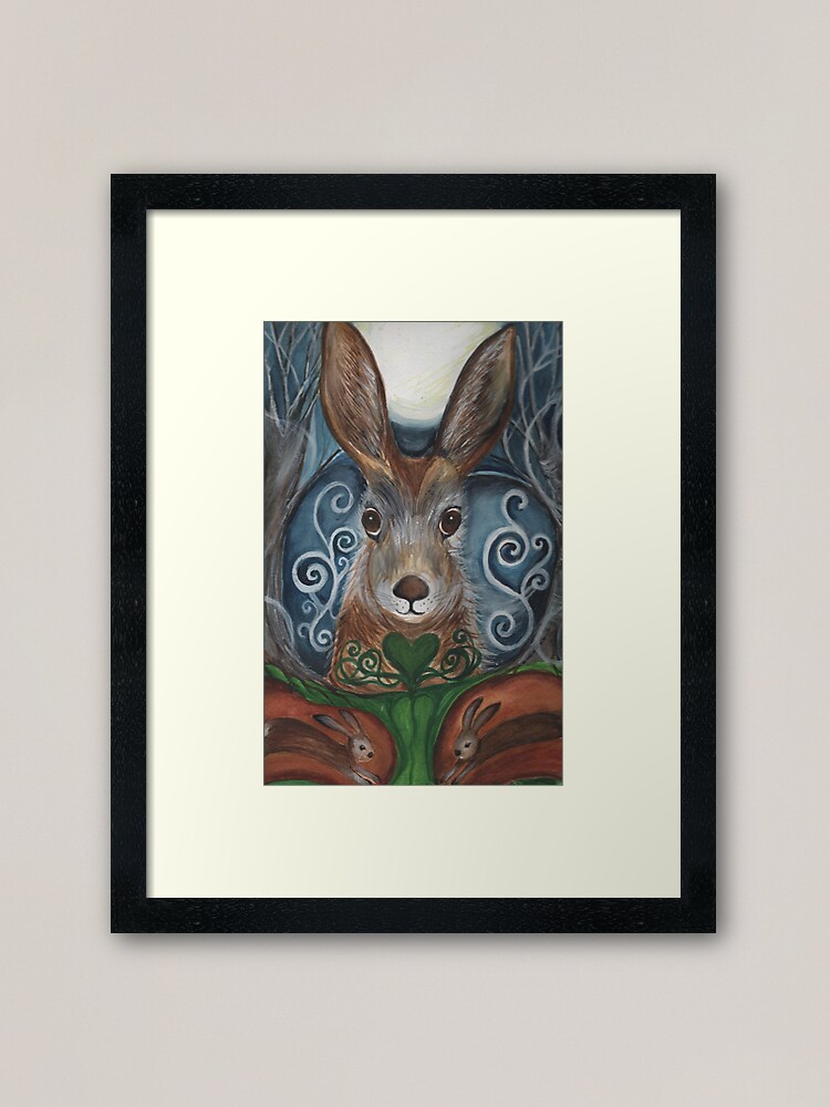 Thumbnail 1 of 7, Framed Art Print, Moon Hare designed and sold by Creative1927.