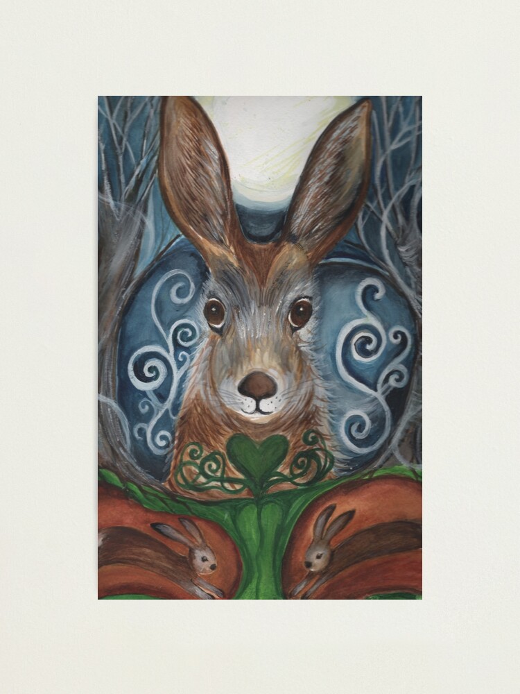Thumbnail 1 of 3, Photographic Print, Moon Hare designed and sold by Creative1927.