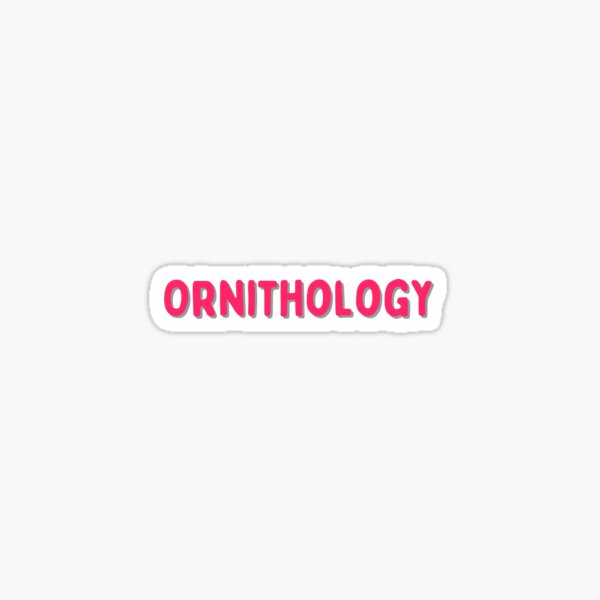 Ornithology (Pink) Sticker