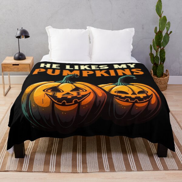 Item preview, He Likes My Pumpkins designed and sold by Fragpop.