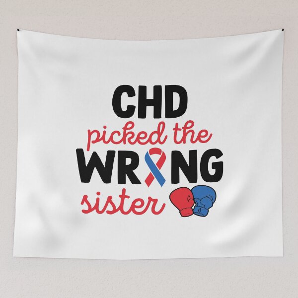 Item preview, Inspirational CHD Quotes | CHD Picked The Wrong Sister | Heart Fighter Gift designed and sold by AMINE  ★★★★★.
