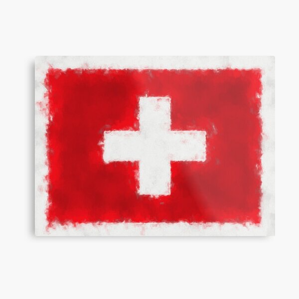 Swiss Flag No. 66, Series 5 Metal Print