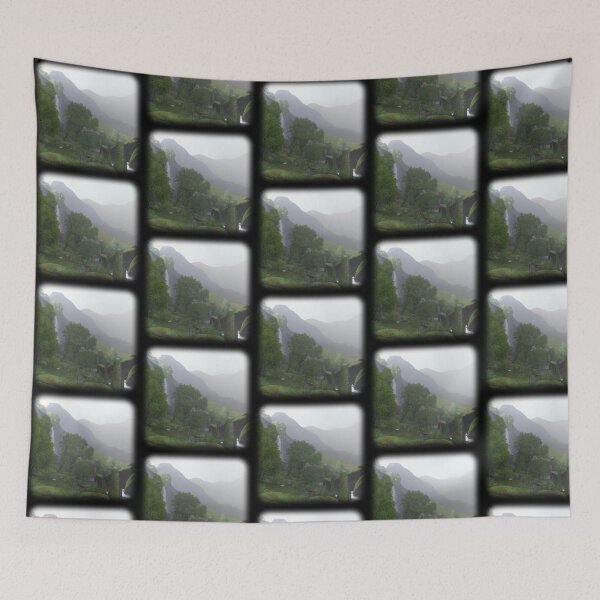 Item preview, Beautiful mountain landscape in the fog designed and sold by Perryfranken.