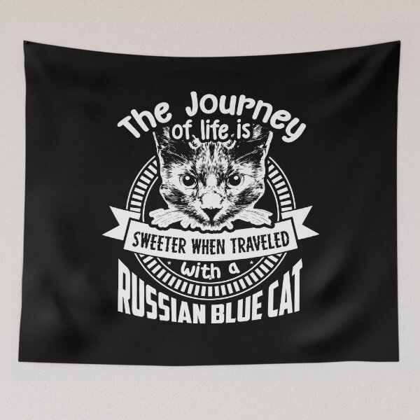 Item preview, Traveled With Russian Blue Cat designed and sold by UnknownArtistt.