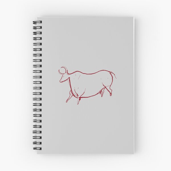 Item preview, Cave art. Parietal line art of a bull. For prehistory fans designed and sold by martodesign.
