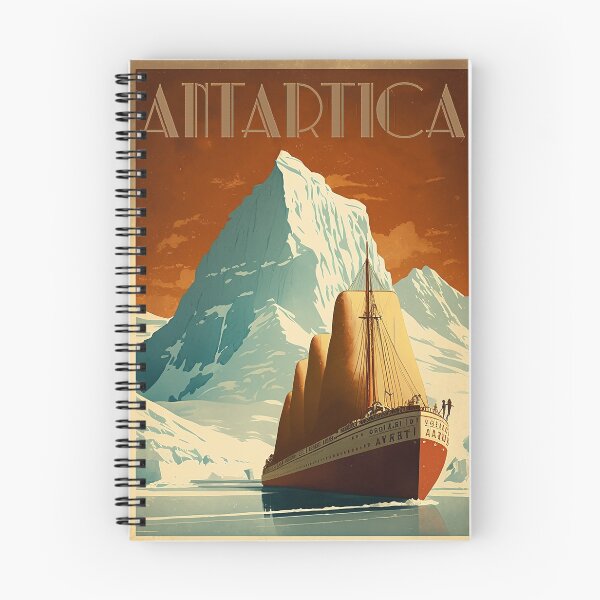 Item preview, Antarctic Voyage Vintage Travel Art Poster designed and sold by OldTravelArt.