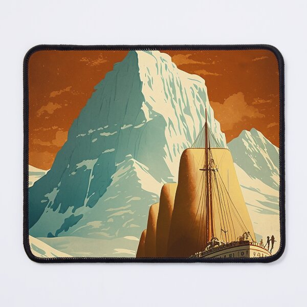 Item preview, Antarctic Voyage Vintage Travel Art Poster designed and sold by OldTravelArt.