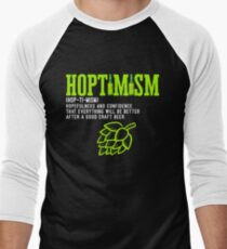 Best Selling Hoptimist with A Hoptimism Craft Beer Men's Baseball ¾ T-Shirt
