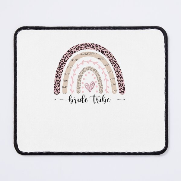 Item preview, Boho Rainbow Pink Leopard Team Bride designed and sold by EbnerPrints.
