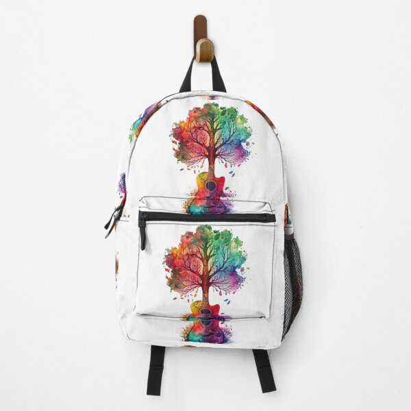 Item preview, Tree of life guitar rainbow watercolor designed and sold by TsunamiBlue.