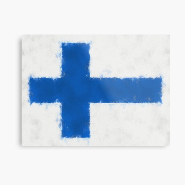 Finnish Flag No. 66, Series 5 Metal Print