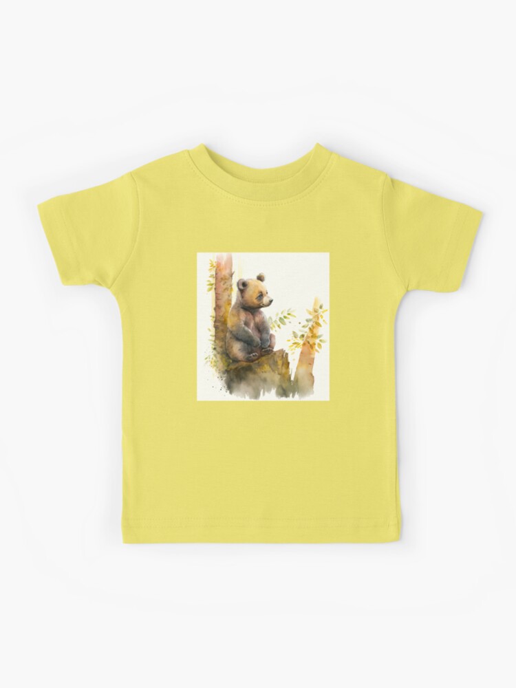 Four brown bear cubs sitting with mother Youth T-Shirt