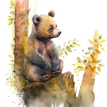 Four brown bear cubs sitting with mother Youth T-Shirt