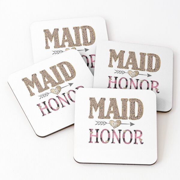 Item preview, Maid Of Honor Leopard Heart Team Bride designed and sold by EbnerPrints.