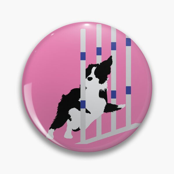 Item preview, Border Collie Weave Poles designed and sold by Kat-su.