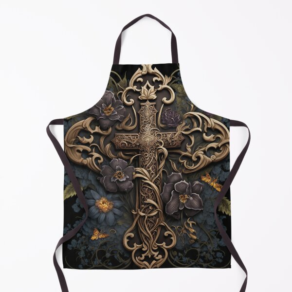 Item preview, Mournful Tribute: The Gothic Cross and Flowers designed and sold by Myriam Iart.
