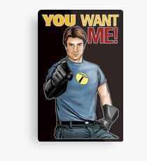 Captain Hammer - You Want Me Metal Print