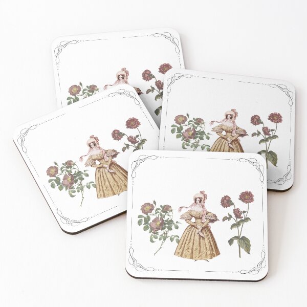 Item preview, Vintage lady with flowers designed and sold by Jandropsdesigns.