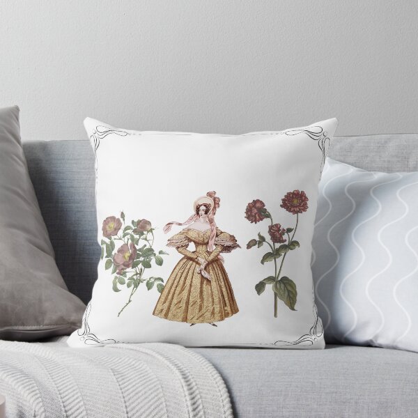 Item preview, Vintage lady with flowers designed and sold by Jandropsdesigns.