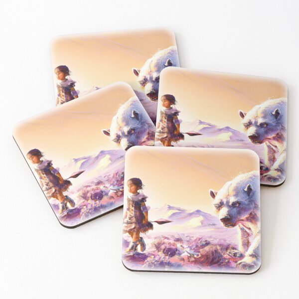 Item preview, Warrior girl walking next to a polar bear designed and sold by Perryfranken.