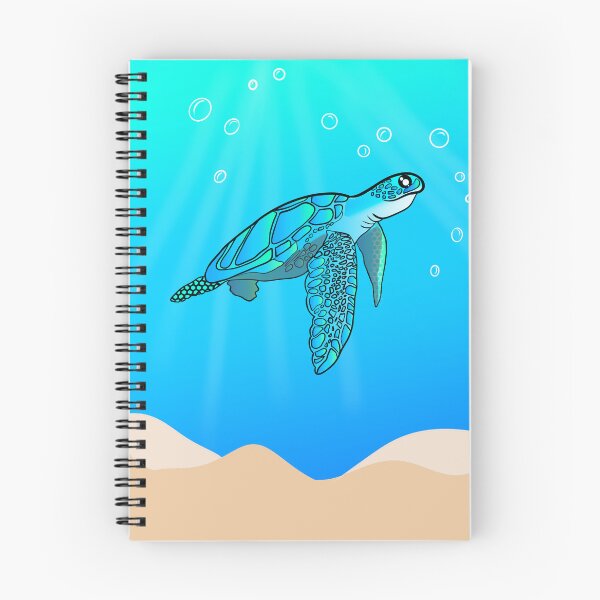 Item preview, Sea turtle in blue ocean designed and sold by Mermaidssparkle.
