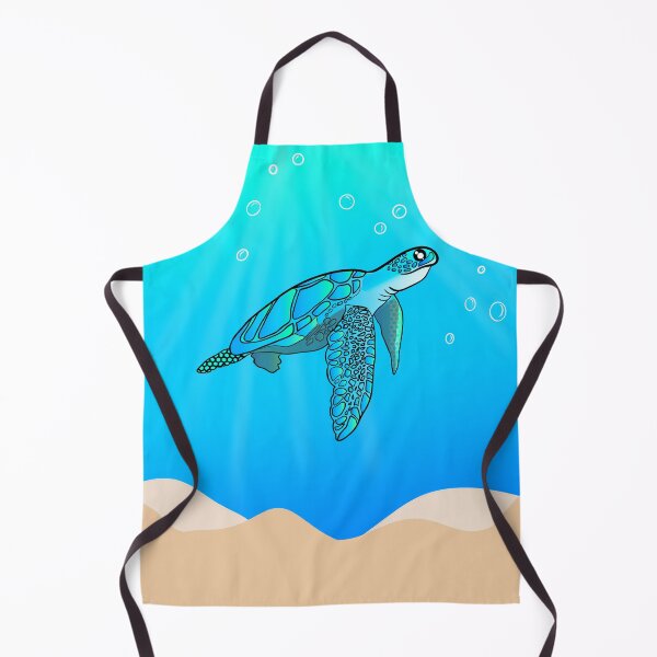 Item preview, Sea turtle in blue ocean designed and sold by Mermaidssparkle.