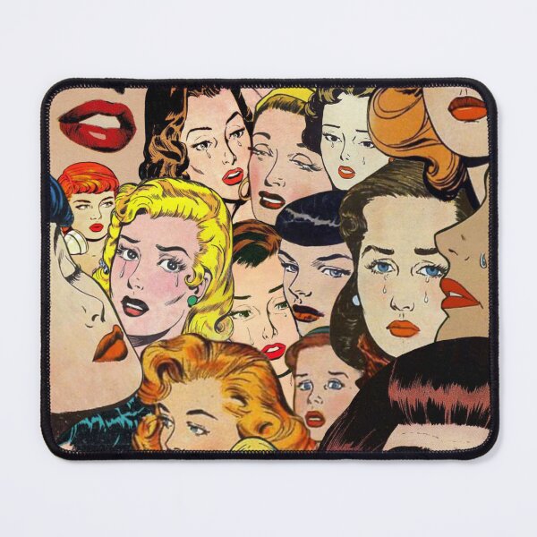 Item preview, Crying Women Collage Comic Style designed and sold by sunnybandana.