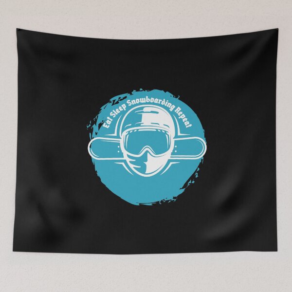 Item preview, Eat Sleep Snowboarding Repeat 1 cool designed and sold by FLOWER--ART.