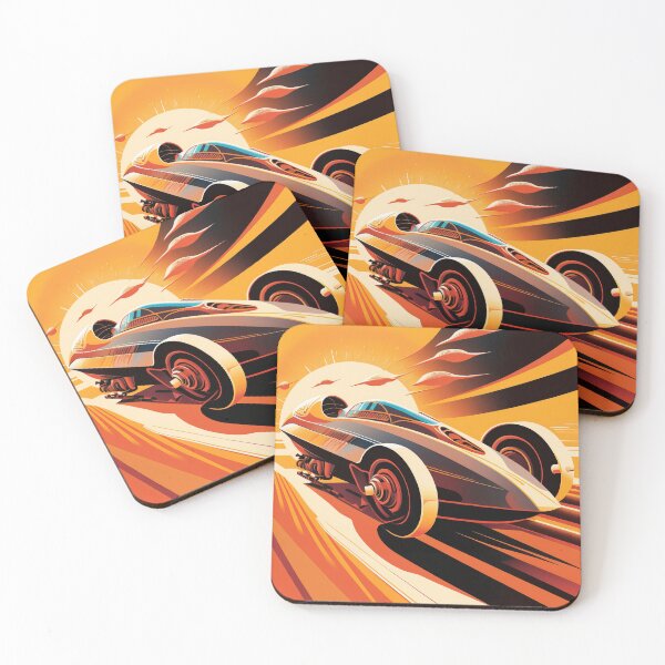 Item preview, Speed Car Formel One Futuristic Vintage Illustration Colorful designed and sold by HRMNY25.