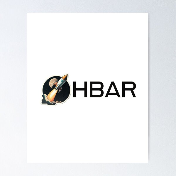 Artikel-Vorschau von HBAR-Krypto zum Mond, designt und verkauft von freshdesign2023.