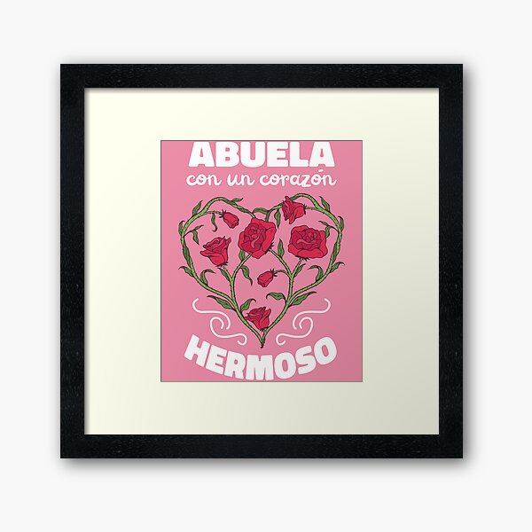 Vista previa del artículo con la obra «Rosas en forma de corazón Abuela Dia De La Madre Art», diseñado y vendido por MrEddie10.