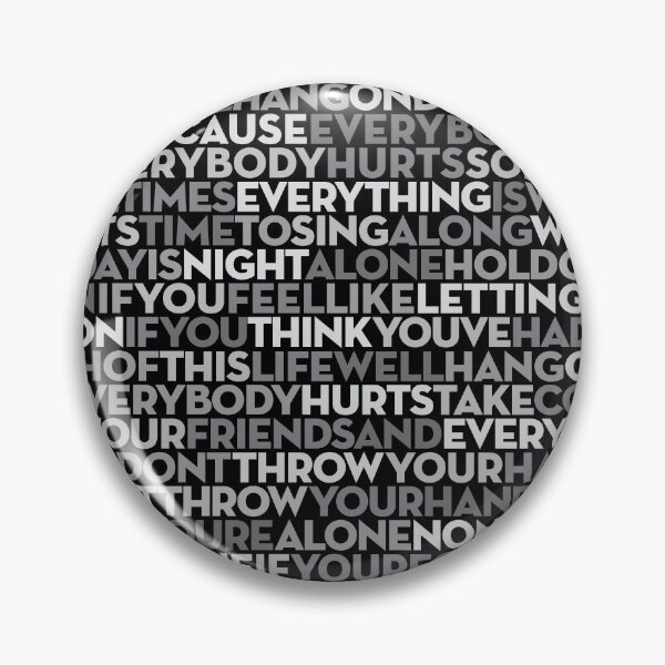 Item preview, Everybody Hurts - R.E.M. (lyrics) v.2 designed and sold by x1brett.