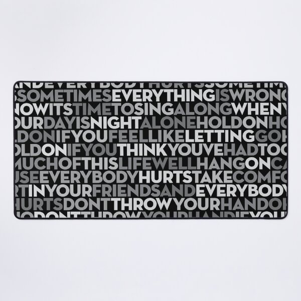 Item preview, Everybody Hurts - R.E.M. (lyrics) v.2 designed and sold by x1brett.