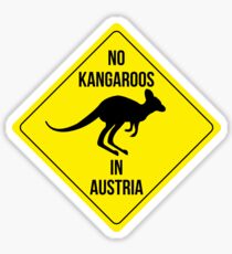 No Kangaroos in AUSTRIA Sticker
