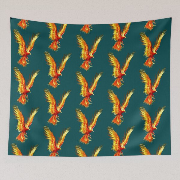 Item preview, Fiery Phoenix Bird Art  TRENDING   designed and sold by LiteraryLeoCoz.