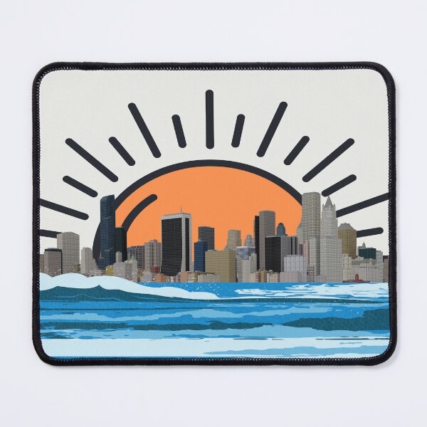 Item preview, Sunset Over Newyork city,city sunset,cityscape sunset,Beach Sunset Sky, designed and sold by Tamas Das.