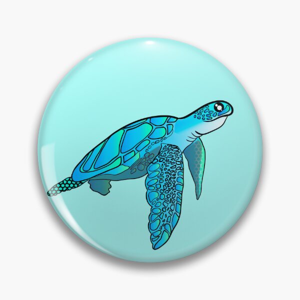 Item preview, Blue green Sea turtle  designed and sold by Mermaidssparkle.