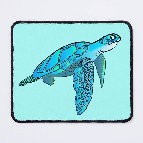 Item preview, Blue green Sea turtle  designed and sold by Mermaidssparkle.