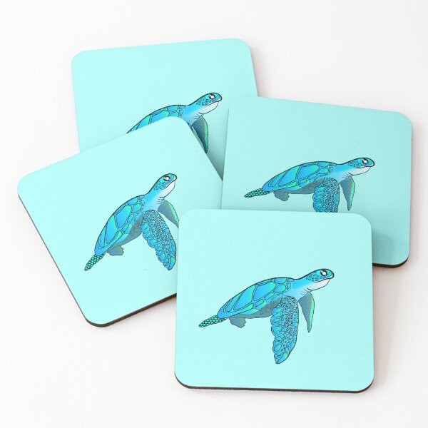 Item preview, Blue green Sea turtle  designed and sold by Mermaidssparkle.
