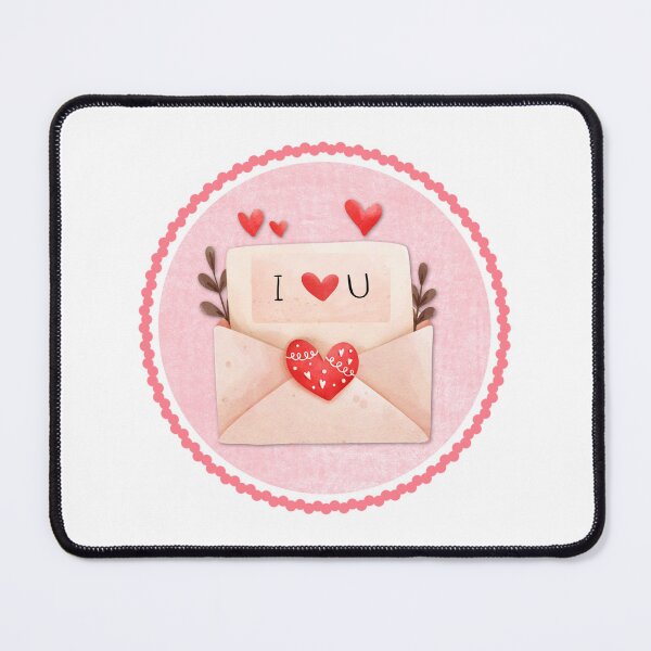 Item preview, Valentine's Day Scallop Circle Love Letter 4 designed and sold by TasimaDesign.