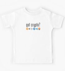 Krypto bekommen? Design der Kryptowährung Kinder T-Shirt