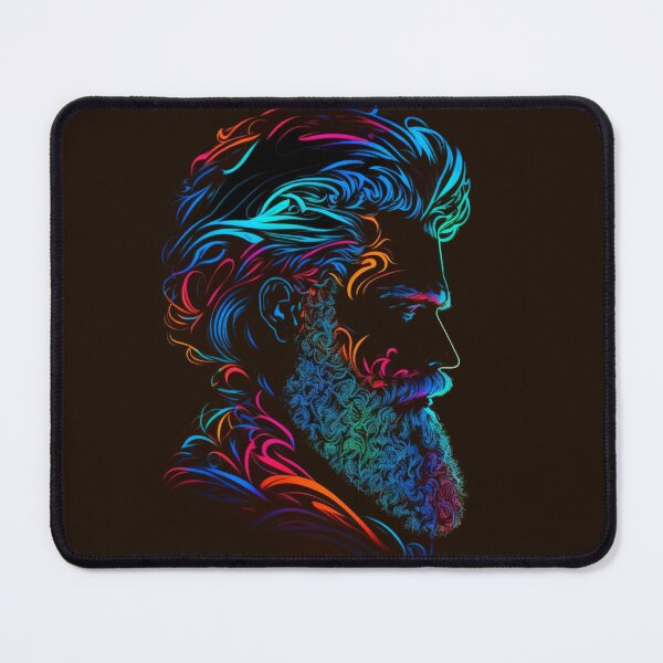 Item preview, Neon beard silhouette  designed and sold by Sarvgya Verma.