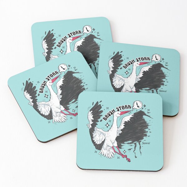 Item preview, Brush stork brush stroke pun designed and sold by SPIRIMAL.