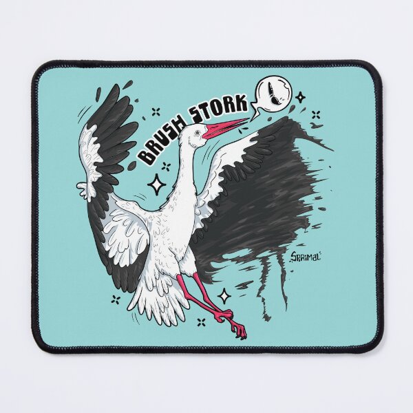 Item preview, Brush stork brush stroke pun designed and sold by SPIRIMAL.